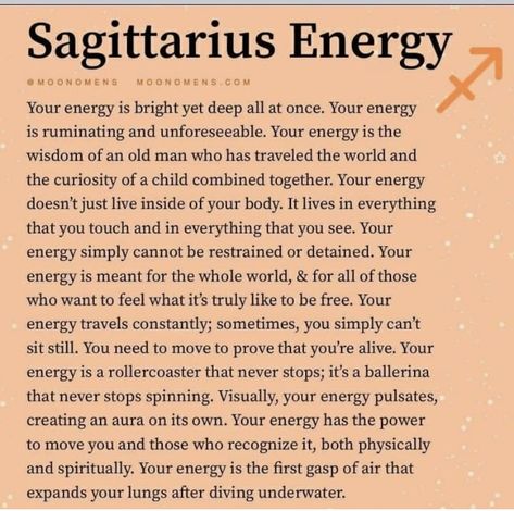 Omens Signs, Sun In Sagittarius, Sagittarius Quotes Facts, Sagittarius Energy, Moon Omens, My Moon Sign, Zodiac Sagittarius Facts, Sagittarius Personality, Sagittarius Season