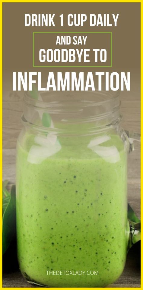 Anti-inflammatory Smoothie Inflammation Smoothie, Eat Natural, Inflammation Diet Recipes, Inflammation Foods, Anti Inflammation Recipes, Green Drink, Inflammation Diet, Anti Inflammation, Healthy Drinks Recipes