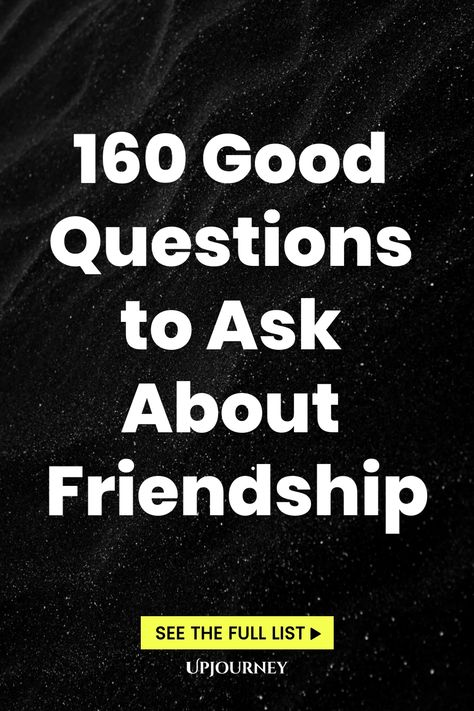 160 Good Questions to Ask About Friendship Good Questions To Ask, Work Etiquette, Psychology Terms, Quizzes Games, Relationship Quizzes, Good Questions, Questions For Friends, Happiness Journal, Friendship And Dating