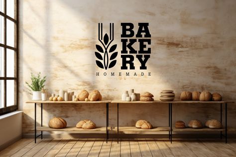 Bakery Wall Art, Bakery Store, Wall Art Vinyl, Bakery Shop, Shop Wall, Vinyl Wall Art, Vinyl Lettering, Sticker Shop, Vinyl Wall Decals