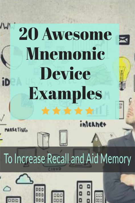 If you find it difficult to study and remember complicated facts and details, mnemonic devices can be a great assist. Discover more about these memory tricks, how they aid recall and get twenty specific examples that can help you in your study and learning Memory Tricks, Memory Improvement, Coordinating Conjunctions, Mnemonic Devices, Improve Your Memory, Working Memory, Brain Exercise, Speed Reading, Learning Websites