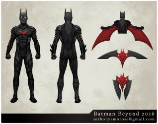 Batman Beyond by glubglubz Batman Beyond Joker, Batman Beyond Costume, Batman Beyond Cosplay, Batman Beyond Suit, Suit Concept Art, Tim Drake Batman, Iron Batman, Batman Beyond Terry, Batman Redesign