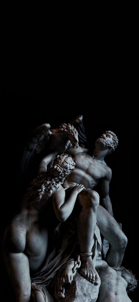 Classic Sculpture Wallpaper, Ipad Portrait Wallpaper, Man Eater Aesthetic Wallpaper, Poseidon Statue Sculpture, Rome Statues Aesthetic, Greek Statues Aesthetic Wallpaper, Dark Greek Aesthetic, Greek Mythology Wallpaper Iphone, Ipad Wallpaper Hd Dark