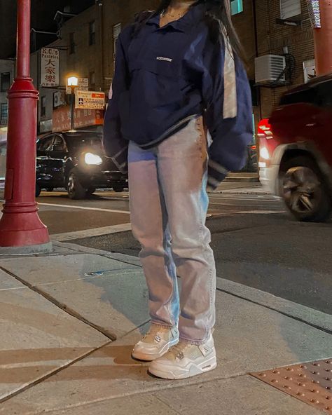 China Town Outfit, Jordan 4 Metallic Gold Outfit, Jordan 4 Pure Money Outfit Men, Jordan 4 And Cargo Pants, Jordan 4 Pure Money Outfit, Jordan 4 Craft Outfit, Pure Money 4s Outfit, Streetwear China, Jordan 4 Photon Dust Outfit