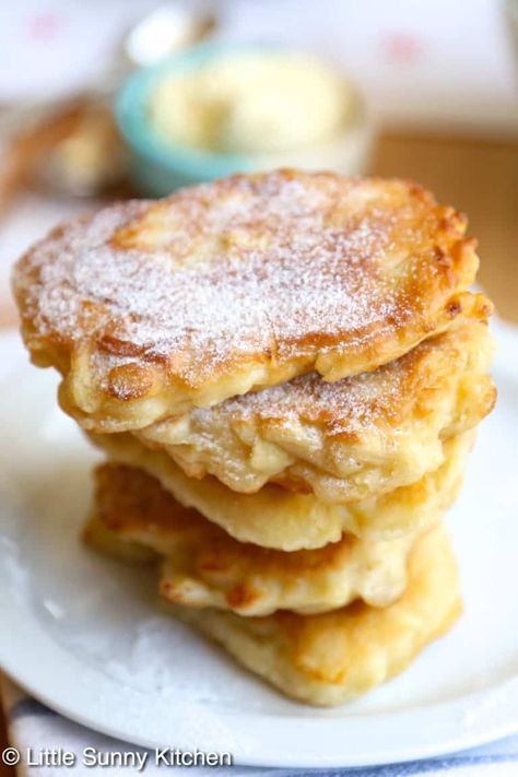 Apple Pancake Recipe, Apple Pancakes, Breakfast Pancakes, Polish Recipes, Pancakes And Waffles, Breakfast Brunch Recipes, Pancake Recipe, Breakfast Dishes, Apple Recipes