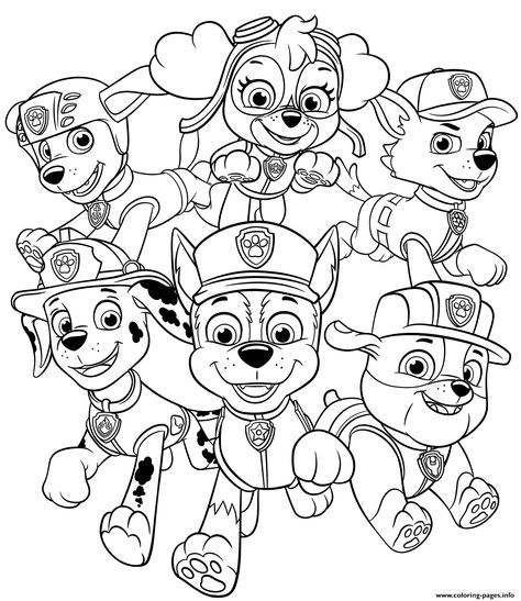 Print All Paw Patrol Pups coloring pages Imprimibles Paw Patrol, Paw Patrol Printables, Summer Coloring, Paw Patrol Characters, Paw Patrol Coloring, Paw Patrol Coloring Pages, Barbie Coloring Pages, Paw Patrol Pups, Dog Coloring Page