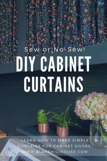 How to Make Curtains for Cabinet Doors Pantry Curtain, Cabinets Without Doors, Cabinet Curtains, Door Alternatives, Laundry Office, Make Curtains, Diy Cabinet Doors, Diy Cabinet, Kitchen Cupboard Doors