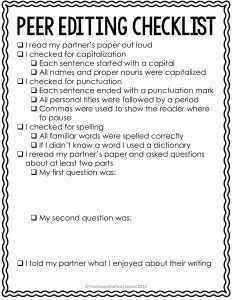 Making Peer Editing Meaningful Argument Writing, Writing Interventions, 6th Grade Writing, Writing Club, Middle School Special Education, Editing Checklist, Teaching Creative Writing, Peer Editing, Teaching 6th Grade