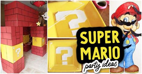 Get the party started with these unforgettable 21 Super Mario Brothers Party Ideas and Supplies for your next kid's event. Mario Vbs, Mario Brothers Party, Super Mario Brothers Party, Nintendo World, Super Mario Party, Mario Birthday, World Party, Super Mario Brothers, Mario Party