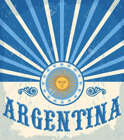 Argentina Wallpaper, Tango Art, Argentina Flag, Beer Pub, Argentina Travel, Flag Colors, Poster Vintage, Vintage Travel Posters, Vintage Cards