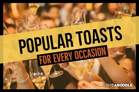 Popular Toasts for weddings, health and friendship. #weddingtoasts #toasts #populartoasts Friendship Toast, Words For Wedding, Toast To Friendship, Maid Of Honor Toast, Best Man Toast, Drinking Toasts, Funny Toasts, Birthday Toast, Friendship Funny