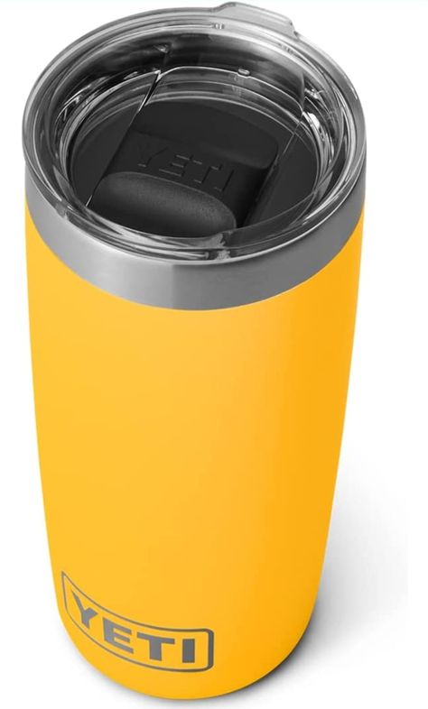 YETI Rambler 10 oz Tumbler, Stainless Steel, Vacuum Insulated with MagSlider Lid, Alpine Yellow Yeti Rambler Tumblers, Yeti Tumbler, Yeti Rambler, 20 Oz Tumbler, Insulated Tumbler, Insulated Tumblers, Favorite Drinks, Stainless Steel Tumblers, Cold Drinks