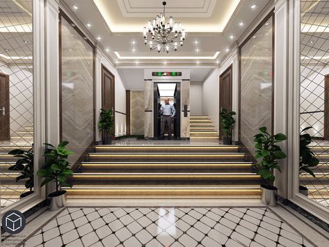 Entrance Residential Building on Behance Building Lobby Design Entrance, Apartment Building Entrance Lobby Design, Building Entrance Lobby Design, Entrance Lobby Design Residential, Lobby Entrance Design, Entrance Residential, Lobby Design Residential, Building Lobby Design, Residential Lobby Design