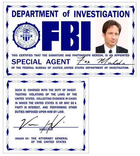 Fbi Special Agent, Special Agent, X Files, A Style, Fox, Wallet