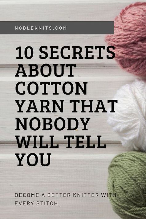 Cotton Yarn Projects, Cotton Yarn Knitting, Knitting Hacks, Knitting Help, Mercerized Cotton Yarn, Knitting Basics, Knit Dishcloth, Knitting Blogs, Dishcloth Pattern