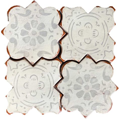 Terra Cotta Tile — Bottega Design Gallery Terracotta Tile, Painted Terracotta, Handcrafted Tile, Marble Ceramics, Bath Tiles, Diy Yard, Tile Designs, Terracotta Tiles, Kitchen Tiles