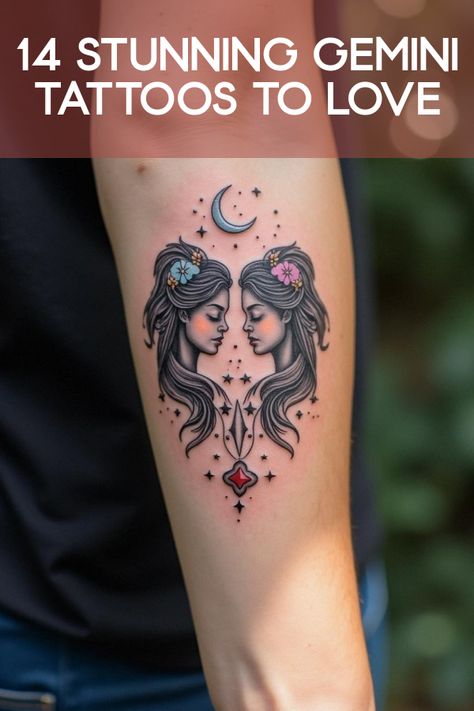 Did you know that Gemini tattoos can reveal your wild twin energy? Dive into a stunning gallery of 14 unique designs inspired by astrology, duality, and the stars. From minimalistic ideas to bold, intricate art, these styles go beyond basic ink to showcase your zodiac pride. Perfect for those looking to ink their cosmic vibes—find your tattoo match now! Astrology Artwork, Gemini Tattoos, Dual Personality, Gemini Tattoo Designs, Gemini Symbol, Gemini Traits, Castor And Pollux, Virgo Tattoo, Astrology Aquarius