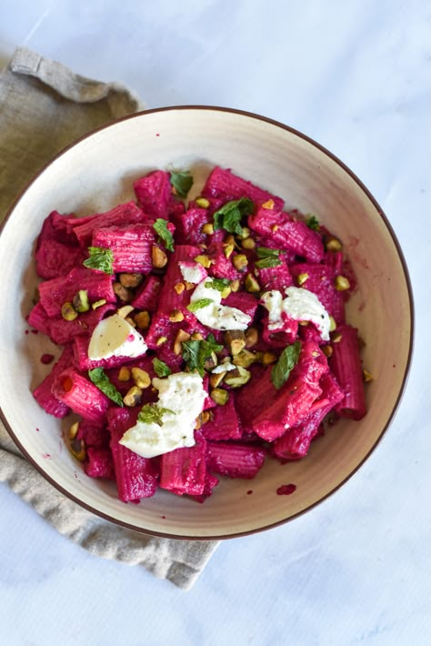 Beet Pasta, Pink Pasta, Homemade Pasta Dough, Meals Pasta, Pink Dinner, Pasta Party, Beet Hummus, Ricotta Pasta, Colorful Dishes