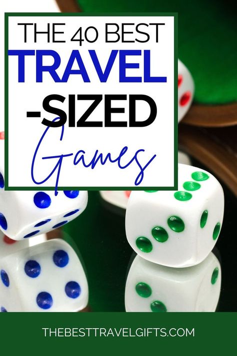 The 40 best travel-sized games with a photo of dices Travel Games For Adults, Diy Travel Games, Travel Gadgets Accessories, Fidgets Diy, Best Travel Gadgets, Must Have Travel Accessories, Games For Adults, Activities For Teens, Travel Gadgets