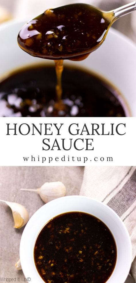 Garlic Sauce For Chicken, Honey And Garlic, Garlic Sauce Recipe, Homemade Sauce Recipes, Honey And Soy Sauce, Honey Garlic Sauce, Asian Sauce, Honey Sauce, Ginger Sauce