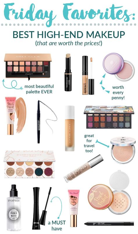 Best High End Makeup Products, High End Makeup Products, Best High End Makeup, Smashbox Photo Finish Primer, Drugstore Products, Too Faced Peach, Getting Fit, Beauty Finds, Top Makeup Products