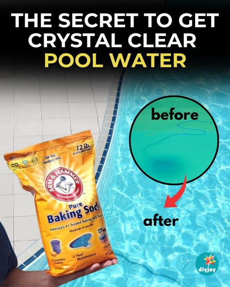 Got cloudy or green pool water? Stop buying expensive pool chemicals. All you need is baking soda! Learn more about it here. Cloudy Pool Water Diy, Green Pool Water How To Clear, Pool Cleaner Diy, Clean Green Pool, Clear Pool Water, Green Pool Water, Doughboy Pool, Cloudy Pool Water, Pool And Pool House