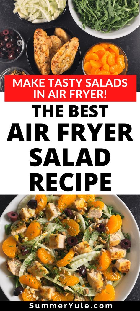 Fried Chicken Salads, Low Calorie Low Carb, Fennel And Orange Salad, Low Calorie Salad, Flavor Combos, Diy Mixes, The Best Air Fryer, Fennel Sausage, Roasted Fennel