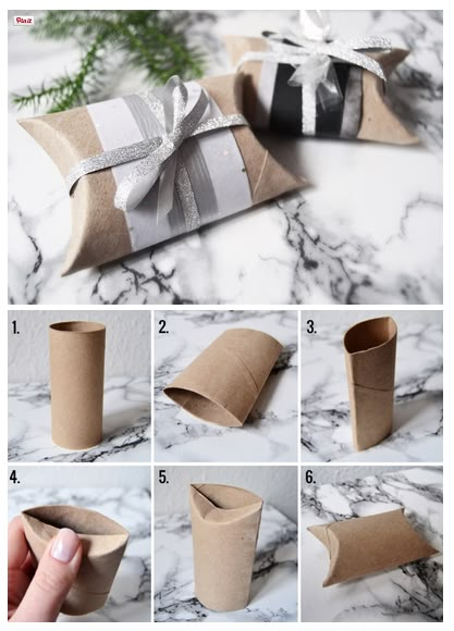 Diy Cookie Gift Packaging Ideas, Recycle Toilet Paper Rolls, Toilet Paper Roll Diy, Jewelry Packaging Diy, Origami Ornaments, Advent Calendar Gifts, Packaging Diy, Birthday Gifts For Boyfriend Diy, Gift Wrapping Inspiration