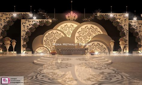 Wedding Kosha design on Behance Banquet Hall Stage Design, April Decor, Wedding Banquet Hall, Reception Stage Decor, Simple Stage Decorations, Wedding Stage Backdrop, Tv Set Design, Wedding Background Decoration, Wedding Tumblers