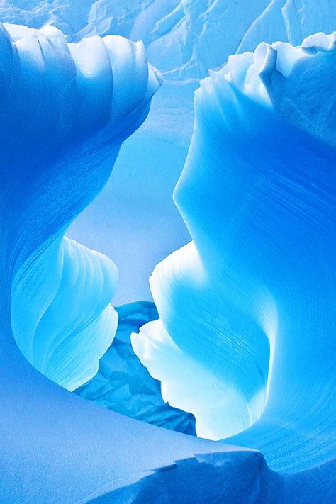 Antarctica Ice Burg, People Kissing, Colour Story, Ice Cave, Colour Theme, Blue Ice, Color Story, Feeling Blue, Alam Yang Indah