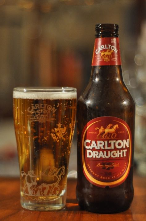 Carlton Draught Beer - Made in Australia Draught Beer, Beer Cellar, Beer Club, Drink Design, Beers Of The World, Beer Shop, Draft Beer, Drinks Design, How To Make Beer