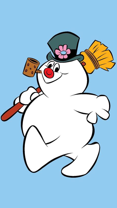 Rankin Bass Christmas Wallpaper, Frosty The Snowmen Drawing, Frosty Painting, Frosty The Snowman Wallpaper, Frosty The Snowman Movie, Frosty The Snowman Christmas Tree, Disney Snowman, The Snowman Movie, Snowman Wallpaper