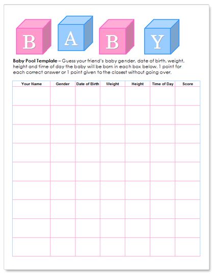 Baby shower betting pool template - Free! http://www.worddraw.com/baby-pool-template.html Baby Bbq, Shower Recipes, Gambling Gift, Baby Due Date, Baby Pool, Baby Due, Baby Shower Templates, Gambling Party, Baby Shower Guest