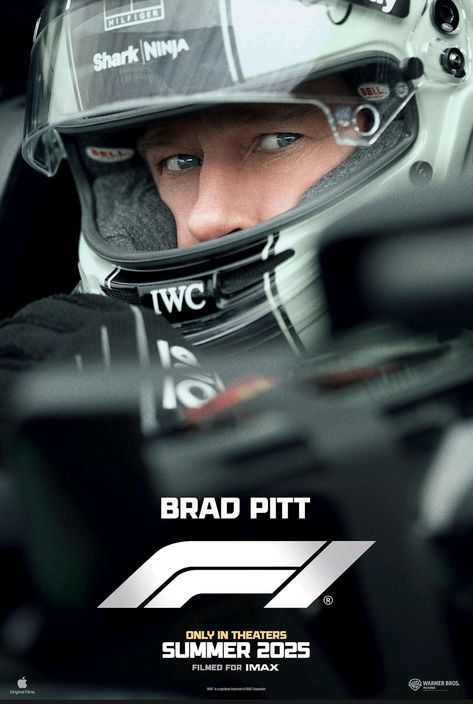 F1 (2025) Brad Pitt Movies Posters, The Big Sick, Mustang Wallpaper, Super Movie, Fantasy Cars, The Fall Guy, Chill Room, Movie Posters Design, Shocking News