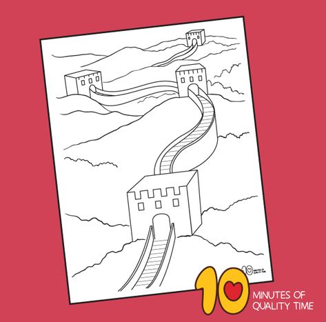 Great Wall Of China Project For Kids, Wall Of Jericho Craft, Great Wall Of China Craft, Jericho Craft, Wall Of Jericho, Chinese Civilization, Monkey Coloring Pages, Fish Coloring, Dolphin Coloring Pages