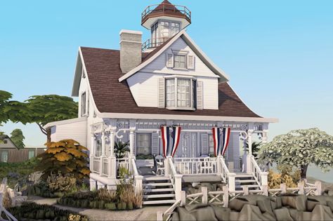 Sims 4 New England, Sims 4 Brindleton Bay, Home The Sims 4, Ts4 Builds, Sims Lots, Brindleton Bay, Sims 4 Speed Build, Sims Builds, Sims 4 House Building