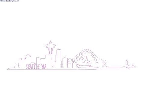 Seattle Skyline Drawing, Seattle Skyline Tattoo, Body Peircings, Skyline Tattoo, Skyline Drawing, Seattle Tattoo, Wonderland Tattoo, Happy New Year 2016, Cute Tiny Tattoos