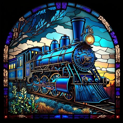 Design For Tumbler, L'art Du Vitrail, Train Decor, Verre Design, Festival Diy, Shirt Art, Stained Glass Designs, Faux Stained Glass, Stained Glass Projects