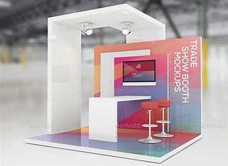 Info Booth Design, Minimalist Exhibition Stand Booth Design, Exhibition Booth Design Minimalist, Company Booth Ideas, Minimalist Booth Design, Exhibition Booth 3x3, Booth Exhibition Design 3x3, Expo Stand Design Exhibitions, Small Exhibition Stand