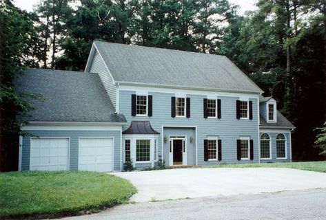 Colonial Home Exteriors, Exterior Home Makeover, Front Porch Remodel, Front Porch Addition, Dutch Colonial Homes, Porch Remodel, Porch Addition, Colonial Exterior, Front Porch Design