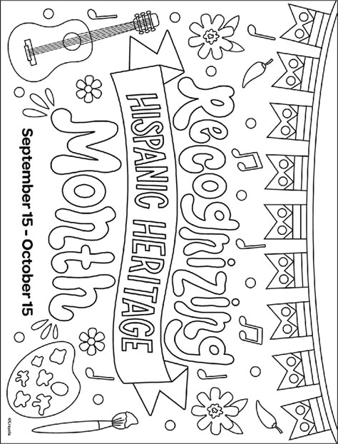 Hispanic Heritage Month Free Printables, Hispanic Heritage Month Coloring Pages, Hispanic Heritage Month Crafts Preschool, Inclusion Activities For Kids, Spanish Heritage Month Activities, Hispanic Heritage Activities, Hispanic Heritage Month Art, Heritage Month Ideas, Things To Do Crafts