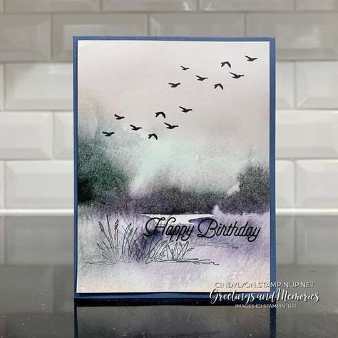 Nature Card, Wink Of Stella, On The Horizon, Stamping Up Cards, Male Cards, Masculine Cards, The Horizon, Sympathy Cards, Stamping Up