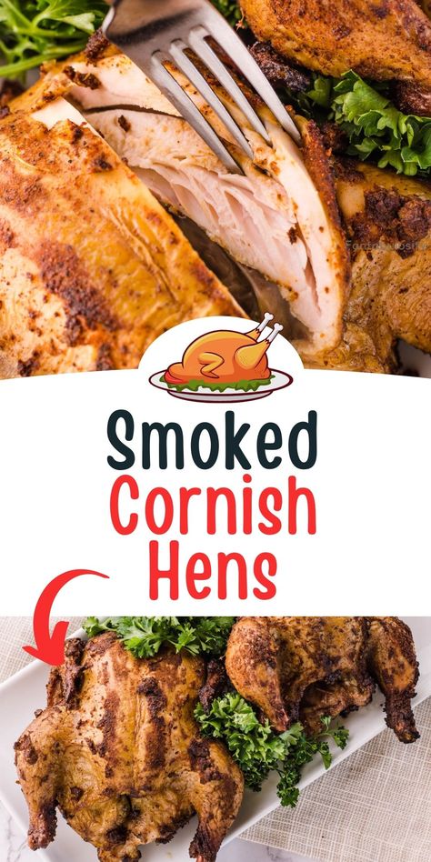 Cornish Hen Brine Recipe, Smoked Chicken Brine, Chicken Melt Recipe, Smoked Cornish Hens, Grilled Cornish Hens, Cooking Cornish Hens, Cornish Game Hen Recipes, Traeger Cooking, Cornish Game Hens