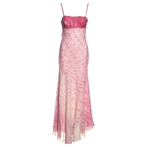 Vintage Roberto Cavalli, Cavalli Dress, Silk Evening Dress, Evening Maxi Dress, Vintage Long Dress, Maxi Dress Evening, Feather Print, How To Pose, Pink Silk