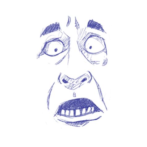 Grossed Out Face Drawing, Shocked Face Reference Drawing, Scared Eye Drawing, Scared Face Reference, Scared Face Drawing Reference, Mad Face Drawing, Face Study Drawing, Shocked Face Drawing, Scared Drawing