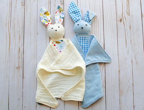 Bunny Lovey Sewing Pattern Free, How To Make A Lovey Blanket Diy, Free Lovey Pattern, Diy Lovey For Baby, Free Lovey Sewing Pattern, Lovey Sewing Pattern Free, Bunny Lovey Pattern Free, Baby Lovey Sewing Pattern Free, Sew Baby Gift