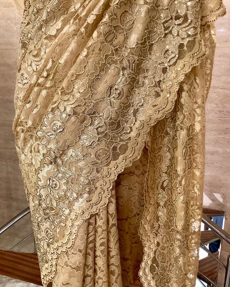 The ever ✨popular Chantilly Lace saree..! Drape yourself in the Elegance of chantilly saree ! Blouse in Pure crepe with katdana Hand Embroidered work . . Inbox to Order 🛍️ . @ganpatisarees_gs . #chantillylacesaree #saree #designersaree #ganpatisarees_gs Chantilly Lace Saree, Saree Drape, Lace Saree, Fashion Dresses Casual, Chantilly Lace, Saree Blouse, Dresses Casual, Saree Designs, Hand Embroidered