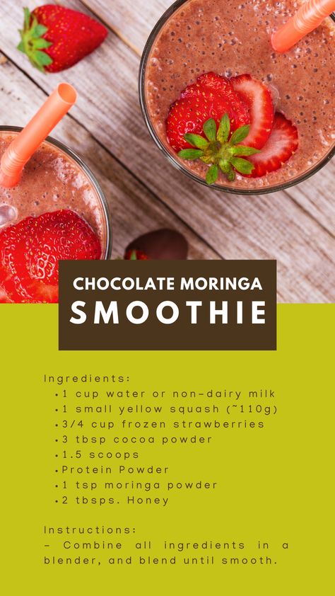 Indulge in the rich and nutritious blend of flavors with our delectable Chocolate Moringa Smoothie recipe. This guilt-free treat is a perfect combination of luscious chocolate and the incredible health benefits of moringa, resulting in a refreshing and energizing beverage. Moringa Powder Recipes, Health Benefits Of Moringa, Moringa Smoothie, Moringa Recipes, Benefits Of Moringa, Smoothie Recipies, Moringa Powder, Non-dairy Milk, Powder Recipe