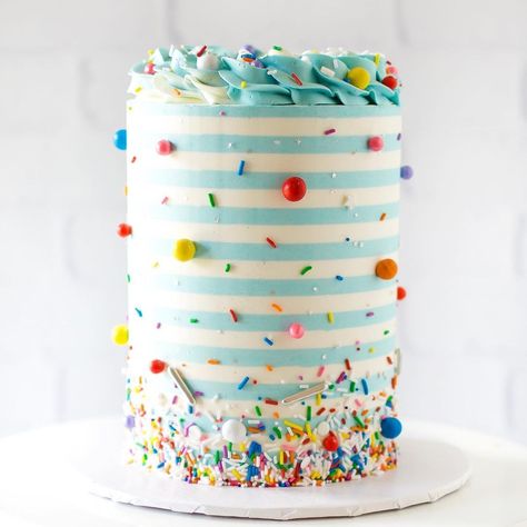 Teenager Party Ideas, Cakes For Twins, Cake Ideas For Birthday, Woodland Birthday Cake, Pastel Rainbow Cake, Sparkly Cake, One Is Fun, Sprinkles Birthday Cake, Teenager Party