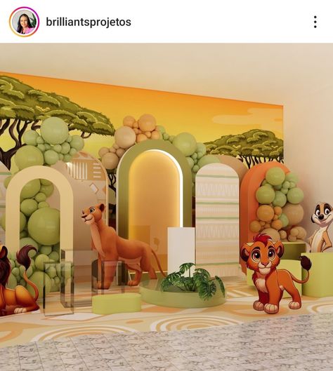 Lion King Photoshoot, Lion King Theme, Bedroom Mural, Photo Corner, Lion King Baby, Lion King Birthday, Baby Birthday Themes, King Birthday, Bedroom Murals